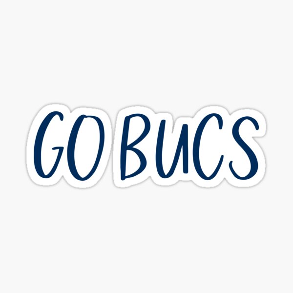 Go Bucs - Navy Blue Sticker