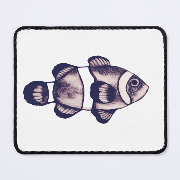 Item preview, Clownfish Charcoal Sketch - Realistic Coral Reef Marine Art designed and sold by Lauretius.