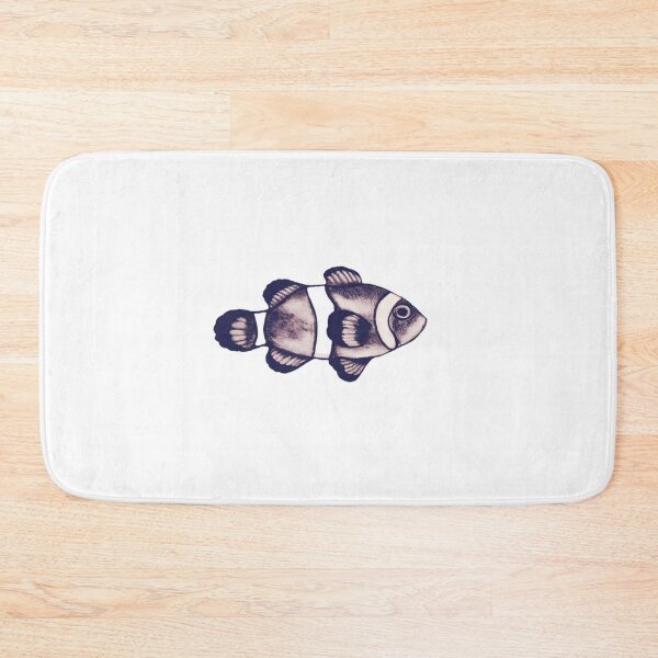 Item preview, Clownfish Charcoal Sketch - Realistic Coral Reef Marine Art designed and sold by Lauretius.