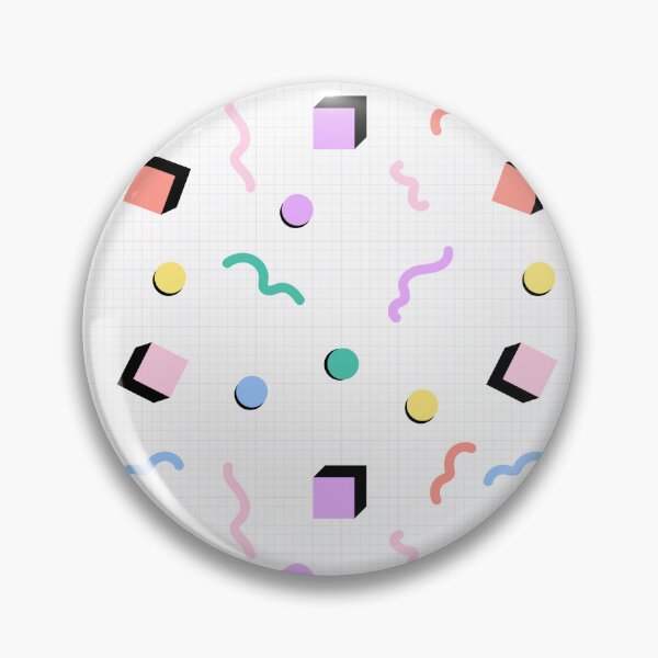 Item preview, 90s Memphis Aesthetic Seamless Pattern – Pastel Geometric Shapes Retro Nostalgia Design designed and sold by Zaya_art.