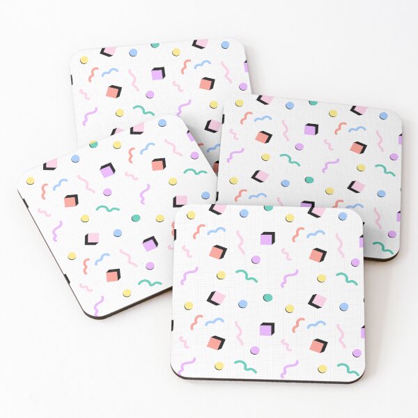 Item preview, 90s Memphis Aesthetic Seamless Pattern – Pastel Geometric Shapes Retro Nostalgia Design designed and sold by Zaya_art.