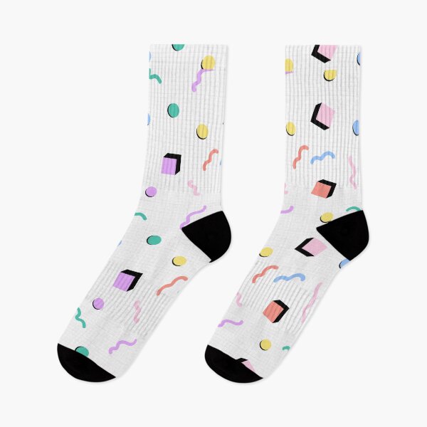 Item preview, 90s Memphis Aesthetic Seamless Pattern – Pastel Geometric Shapes Retro Nostalgia Design designed and sold by Zaya_art.