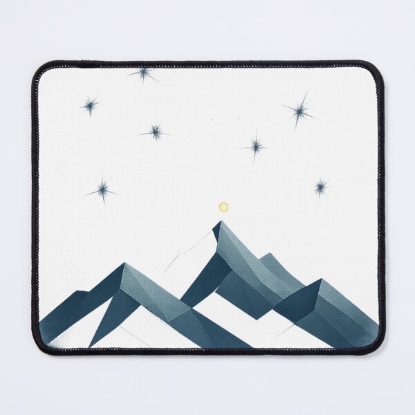 Item preview, Midnight Polygon Peaks designed and sold by Velvet-motive.