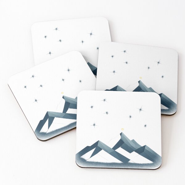 Item preview, Midnight Polygon Peaks designed and sold by Velvet-motive.