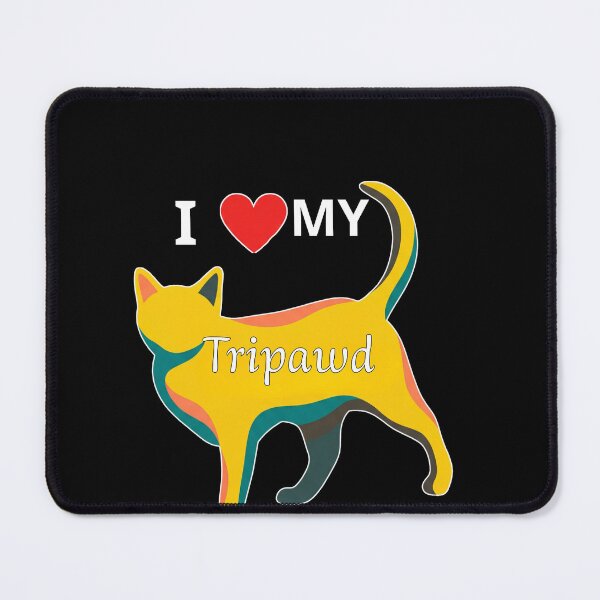 Item preview, I Love My Tripawd - Three Legged Cat Mom Retro Art Gift designed and sold by Cust-tshirts.