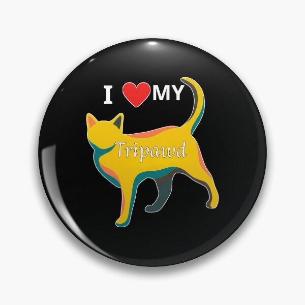 Item preview, I Love My Tripawd - Three Legged Cat Mom Retro Art Gift designed and sold by Cust-tshirts.