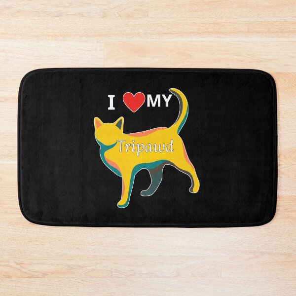 Item preview, I Love My Tripawd - Three Legged Cat Mom Retro Art Gift designed and sold by Cust-tshirts.