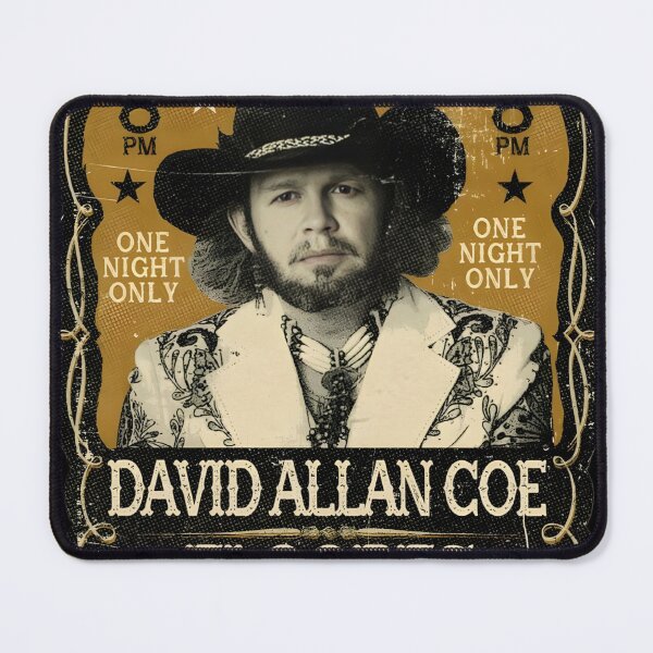 Item preview, David Allan Coe Outlaw Country Cowboy Vintage Graphic designed and sold by Peac7e.