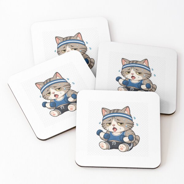 Item preview, Tired gym cat designed and sold by UlisesMV.