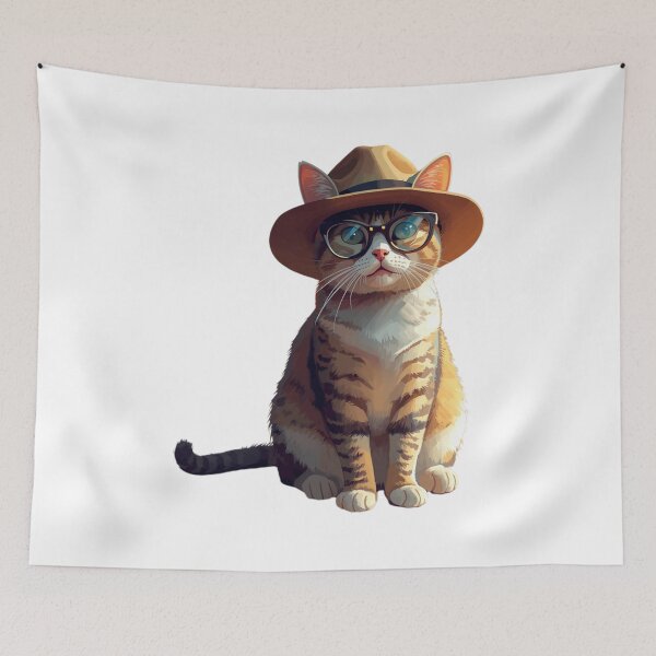 Item preview, Elegant Cat in a Hat designed and sold by KrisGraphic45.