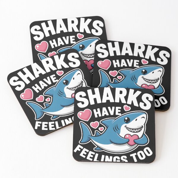 Item preview, Cute Sharks Have Feelings Too Funny Shark  designed and sold by ViktoonShirts.