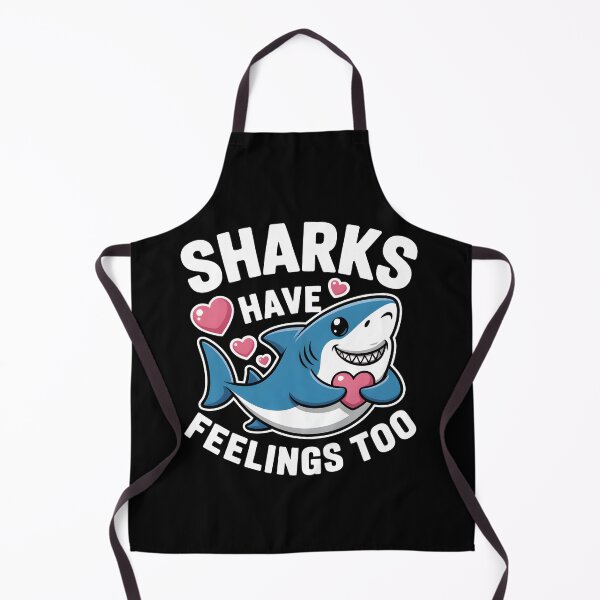 Item preview, Cute Sharks Have Feelings Too Funny Shark designed and sold by ViktoonShirts.