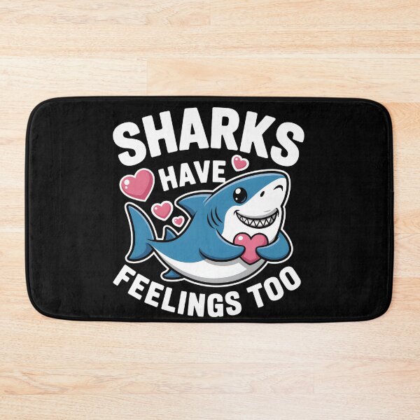 Item preview, Cute Sharks Have Feelings Too Funny Shark  designed and sold by ViktoonShirts.