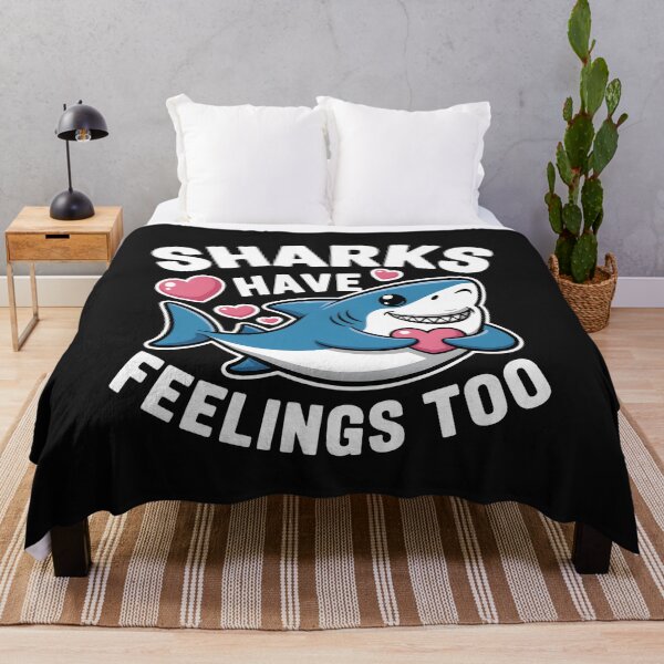 Item preview, Cute Sharks Have Feelings Too Funny Shark  designed and sold by ViktoonShirts.