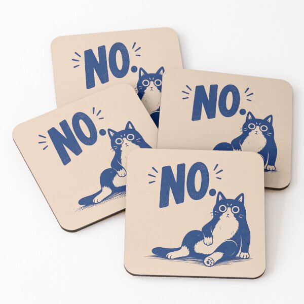 Item preview, Funny Cat Saying No designed and sold by RebenCantik.