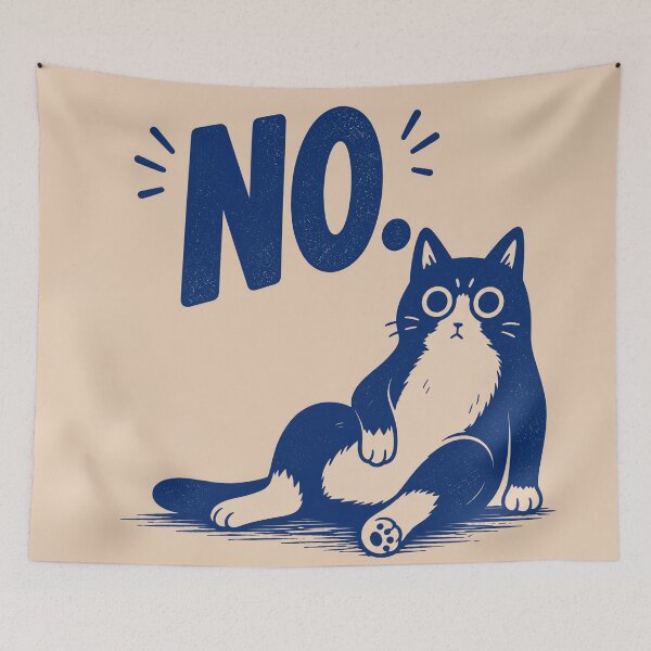 Item preview, Funny Cat Saying No designed and sold by RebenCantik.