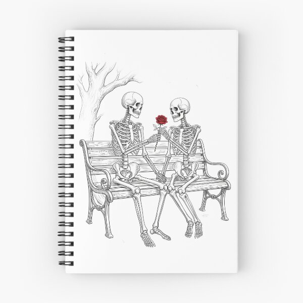 Item preview, Memento Amoris | Romantic Skeleton Couple & Hand Drawn Art designed and sold by OVERRIDESTUDIOS.