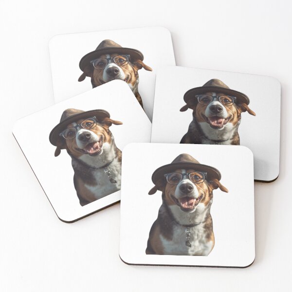Item preview, Joyful Dog in Fedora designed and sold by KrisGraphic45.