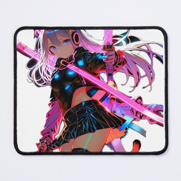 Item preview, Cyber Neko Samurai Girl Anime Aesthetic designed and sold by AnimDream .
