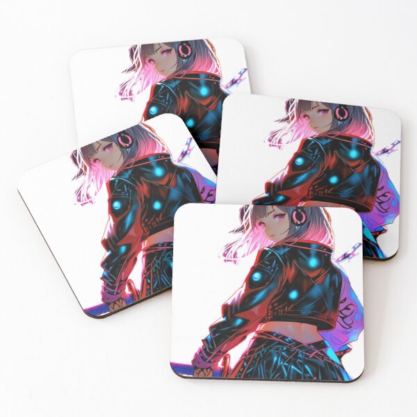 Item preview, Cyber Katana Anime Girl Neon Style designed and sold by AnimDream .