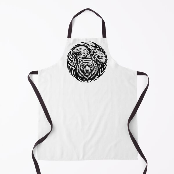 Item preview, Tribal Fusion Eagle Bear Wolf Sacred Spirit Animal Art designed and sold by Fitswear.