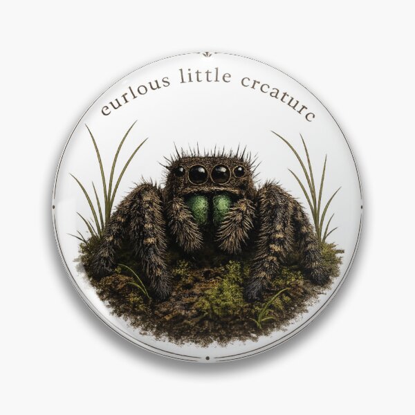 Item preview, Curious Little Creature Jumping Spider designed and sold by halesyeahhh.