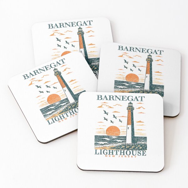 Item preview, Barnegat Lighthouse Long Beach Island New Jersey Nautical Raglan Baseball Tee designed and sold by RKdrawings.