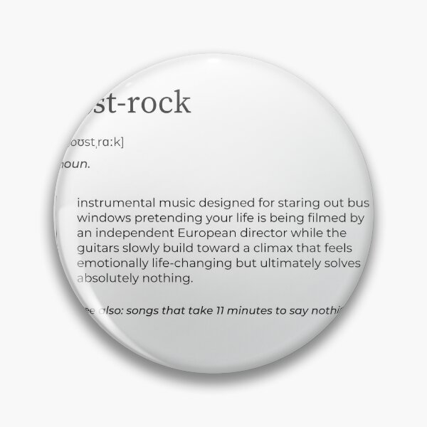 Item preview, Post-Rock Definition – Satirical Music Genre Design designed and sold by MUSIK DEFINITION.