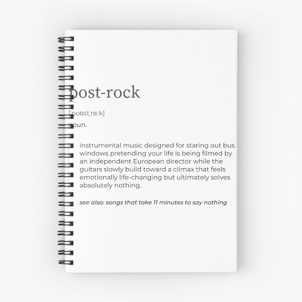 Item preview, Post-Rock Definition – Satirical Music Genre Design designed and sold by MUSIK DEFINITION.
