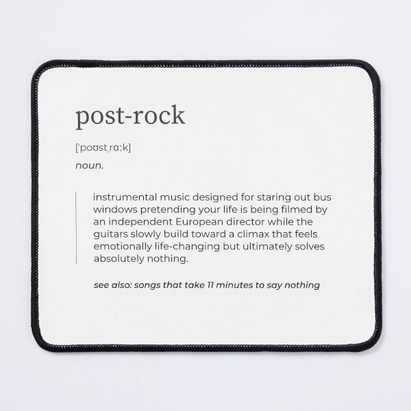 Item preview, Post-Rock Definition – Satirical Music Genre Design designed and sold by MUSIK DEFINITION.