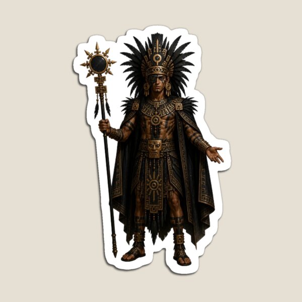 Item preview, Tezcatlipoca Aztec God Night Chaos Sorcery Mythology Design designed and sold by The Dark Files.
