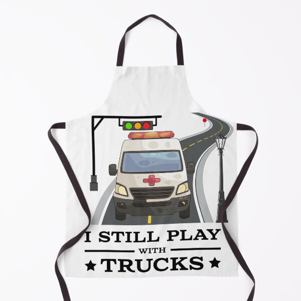 Item preview, I Still Play With Trucks Ambulance designed and sold by iX-Physio.