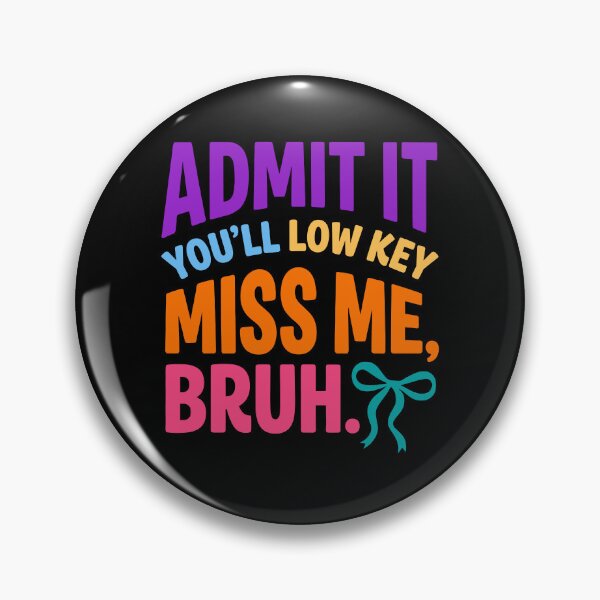 Item preview, Funny Low Key Miss Me Bruh Farewell Gift designed and sold by KroghDs.