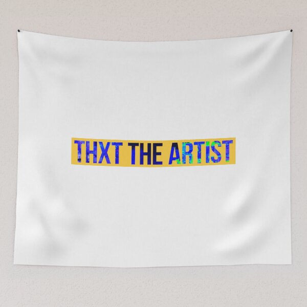 Item preview, Modern Glitch Text Art Blue On Orange Vibrant Typography designed and sold by StoriesSkyck.