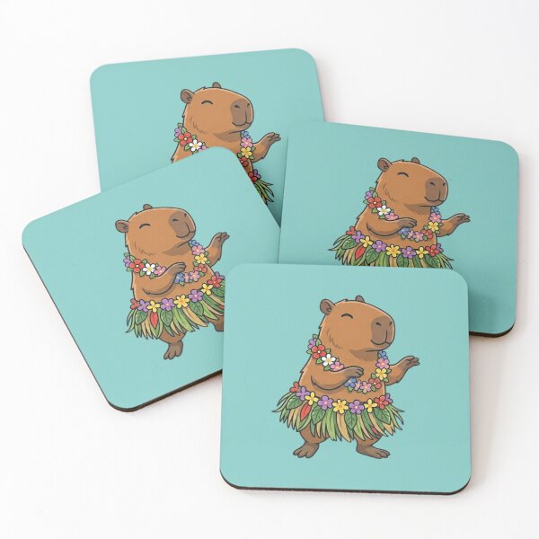 Item preview, Summer Capybara Hula Vibes designed and sold by Ivy-Triggs.