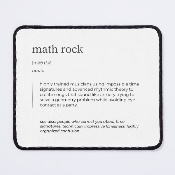 Item preview, Math Rock Definition – Satirical Music Genre Design designed and sold by MUSIK DEFINITION.
