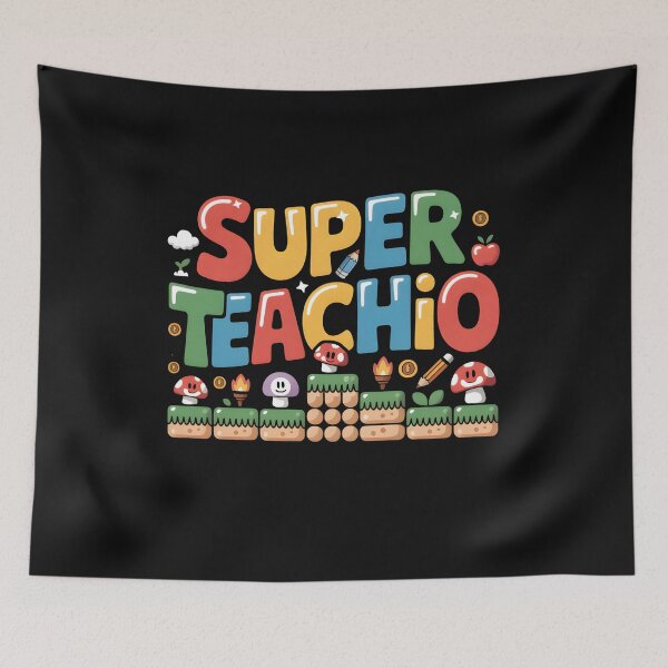 Item preview, Super Teachio Teacher Appreciation Day Gaming  designed and sold by ViktoonShirts.