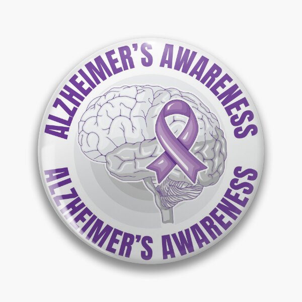 Item preview, Alzheimer’s Awareness Purple Ribbon Brain Graphic designed and sold by Makisarsi.