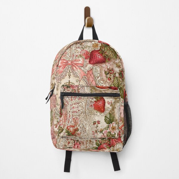 Aperçu de l'œuvre Jardin de fraises | Art Textile Fraise Douce Paris créée et vendue par LuxuryApparels.