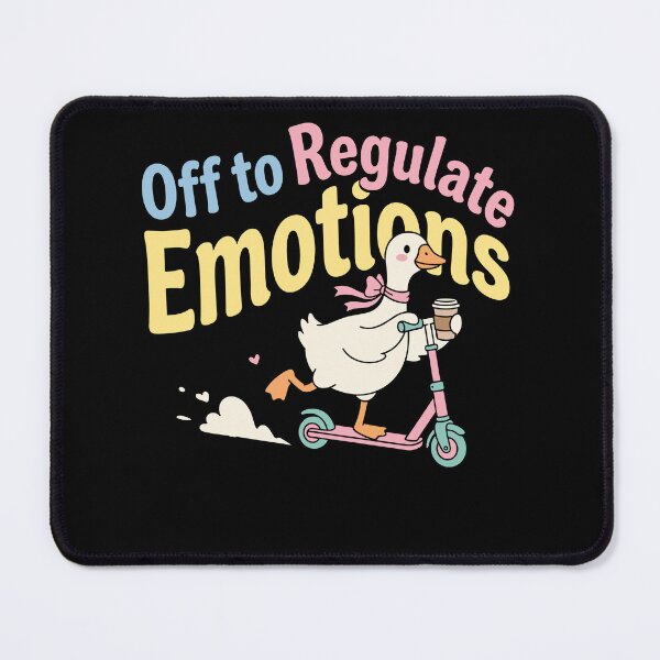 Item preview, Funny Mental Health Duck Scooter Self Care Gift designed and sold by KroghDs.
