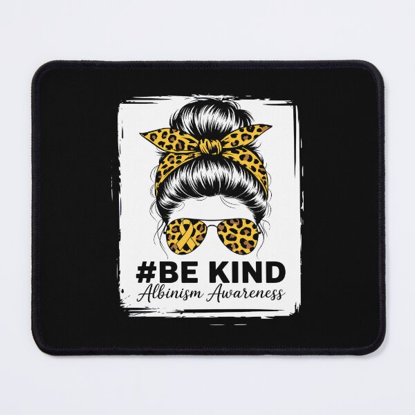 Item preview, Be Kind Women Messy Bun June Wear Yellow Albinism Awareness designed and sold by TrinaEspinoza.