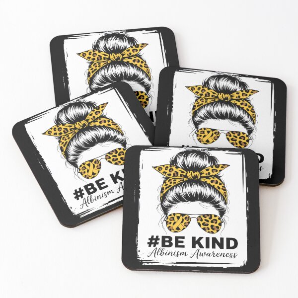 Item preview, Be Kind Women Messy Bun June Wear Yellow Albinism Awareness designed and sold by TrinaEspinoza.