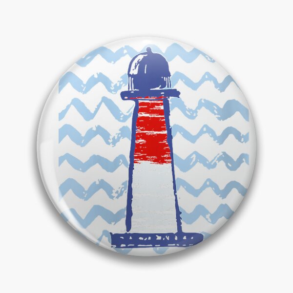 Item preview, Womens Barnegat Lighthouse Long Beach Island On Waves Background V-Neck T-Shirt designed and sold by kevincuellar.