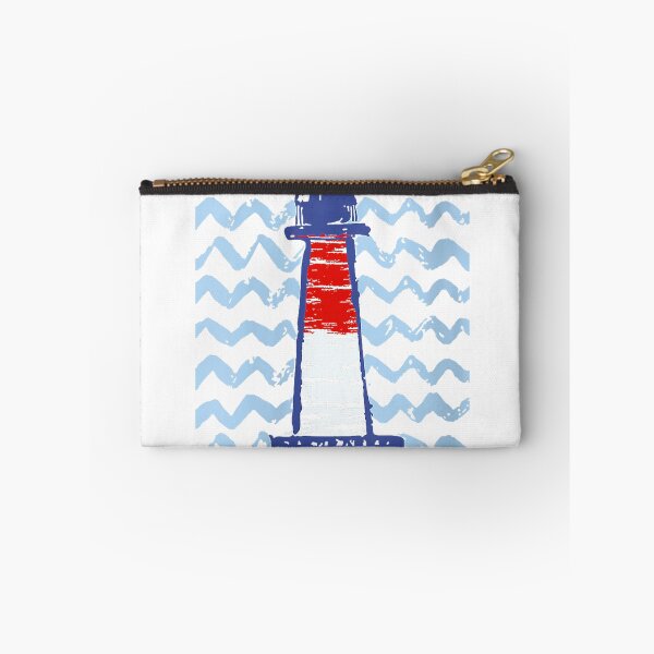 Item preview, Womens Barnegat Lighthouse Long Beach Island On Waves Background V-Neck T-Shirt designed and sold by kevincuellar.