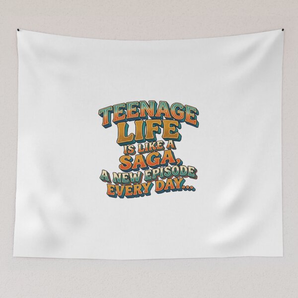 Item preview, TEENAGE LIFE SAGA VINTAGE RETRO designed and sold by Atelier RLGS.