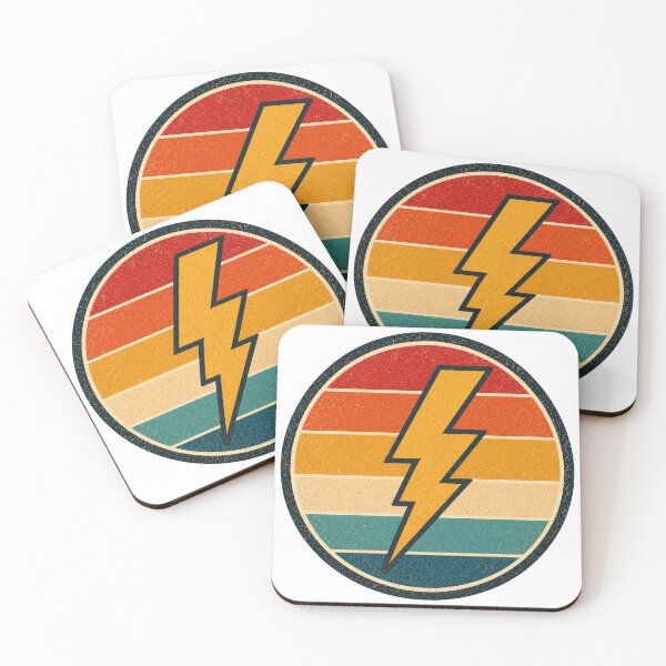 Item preview, Lightning Retro Badge – Vintage Style Graphic designed and sold by Mac Sketches.