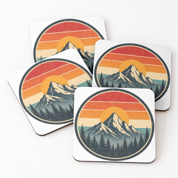 Item preview, Mountain Retro Badge – Vintage Style Graphic designed and sold by Mac Sketches.