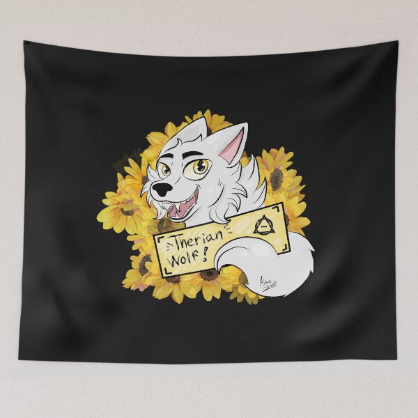 Item preview, therian white wolf designed and sold by aisuloup.