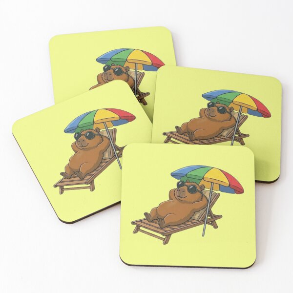 Item preview, Summer Capybara Chill Vibes designed and sold by Ivy-Triggs.
