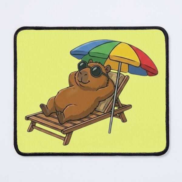 Item preview, Summer Capybara Chill Vibes designed and sold by Ivy-Triggs.